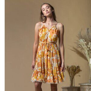 zleurope 'Chiquitita' Mini Dress in FLORAL MULTICOLOR (S)